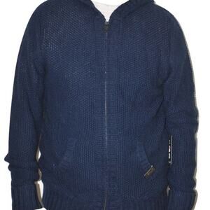 Mens Sweater Hoodie Navy  XL Rocawear